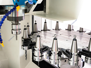 เครื่องกัดโลหะ <span class=keywords><strong>CNC</strong></span> แบบอัตโนมัติพร้อมตัวเรือนที่ปิดสนิทและอุปกรณ์ปรับเครื่องมือเปลี่ยนเครื่องมืออัตโนมัติ - Product Image 3