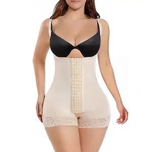 Shapewear for Women Tummy Control Fajas Colombianas Body Shaper Open Crotch  Bodysuit Thigh Slimmer Butt Lifting Shorts