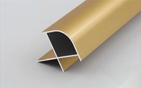 Profilé d'angle semi-circulaire en alliage d'aluminium pour panneaux muraux en carrelage, protection d'angle arrondie, accessoire mural arqué pour coins extérieurs