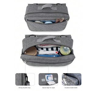 Viaje impermeable portátil extraíble correa de hombro colgante cochecito de bebé <span class=keywords><strong>organizador</strong></span> bolsa con cambiador - Product Image 5