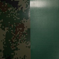 Bâche en PVC personnalisable 500-600 g/m² robuste, imperméable et anti-UV, en tissu vert résistant aux couteaux, pour tentes