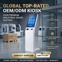 Kiosque commercial intelligent à écran tactile capacitif, modules intelligents personnalisés, terminal de paiement, module de scanner, 21,5 pouces