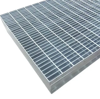 Grille en acier galvanisé à chaud, soudée, dentelée, résistante à l'eau, anticorrosion, pour plateforme industrielle, tranchée, sol, parc, extérieur
