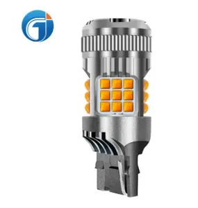 Hot Selling Signal Bulbs Amber Led 6000k 1156 1157 3156 31577440 7443 Led T20 With Fan Cooling System Strong Canbus Led