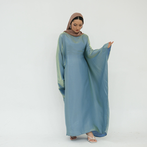 Loriya Abaya 2025 Oriente Medio musulmán suelto elegante Ramadán Kaftan Abaya con cinturón interior Color sólido de talla grande ropa islámica - Product Image 2