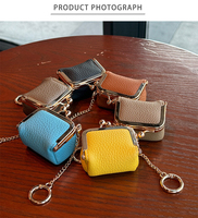 Mini sac de luxe vintage en cuir véritable pour femmes, porte-clés, accessoire de sac, boîte de rangement mini format pour bagues et boucles d'oreilles