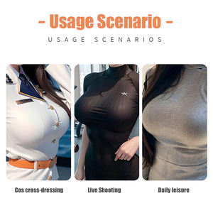 Ucuz fiyat silikon yapay güzel meme formları kahve rengi transeksüel Shemale favori yanlış göğüsler - Product Image 6