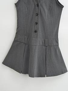 Vestito 2024 donna estate nuovo stile <span class=keywords><strong>accademia</strong></span> di moda abito Vintage Slim-Fit Casual Chic donna Mini abiti Mujer - Product Image 4