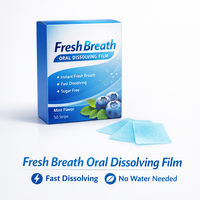 Film buccal à dissolution rapide saveur menthe pour une haleine fraîche instantanée – Bandes à dissolution rapide sans eau nécessaire