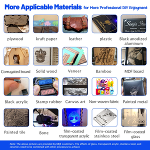 Châu âu cổ maquina de grabado laser mini xách tay cộng với 50 Wát đầu vào Acrylic Glass Máy khắc Veneer Laser đánh dấu - Product Image 3