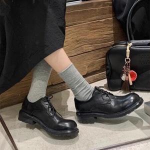 Washed Cowhide Retro British Style Lace-up Leather <b>Shoes</b> for <b>Women</b> Round Toe Flat <b>Oxford</b> Casual Genuine Leather <b>Shoes</b> - Product Image 4