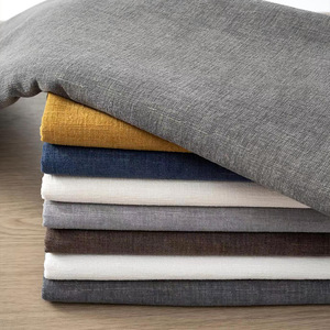Solid Linen Look <b>Fabric</b> Thick Polyester Cotton Blend For Sofa Tablecloth Cushion Workwear Uniform Textile - Product Image 3