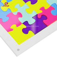 Guangdong Acrylique Coloré Puzzles Personnaliser Lucite Jigsaw Jeux Pour Enfants Et Adultes