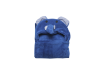 Couverture à capuche pour bébé en flanelle tricotée 100 % polyester, anti-boulochage, unie, ultra douce et confortable, personnalisable pour célébrités, vente en gros