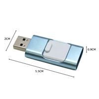 Chiavetta USB 3.1 2 in 1 con Type C e USB-A OTG, Corpo in Metallo, Nuova per Telefoni, Tablet, PC, Laptop