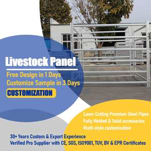 Paneles de Corral Duraderos de Acero Metálico Galvanizado para Ganado / Paneles para Cercado de Animales para Cabras y Ovejas / Paneles para Corral de Ganado Vacuno y Caballos - Product Image 2