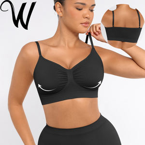 HEXIN AMZ <span class=keywords><strong>Soutien</strong></span>-<span class=keywords><strong>Gorge</strong></span> Sans Armatures Grande Taille en Plusieurs Couleurs <span class=keywords><strong>Soutien</strong></span>-<span class=keywords><strong>Gorge</strong></span> Respirant Sans Coutures Lingerie Push-Up Grande Taille pour Femme - Product Image 1