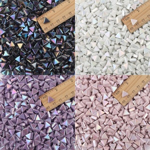 Mini-tuiles de mosaïque <span class=keywords><strong>en</strong></span> verre recyclé irisé multicolore <span class=keywords><strong>en</strong></span> vrac pour le bricolage et l'artisanat - Product Image 6