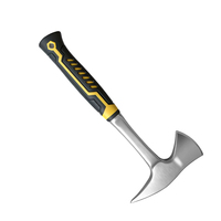 Outil combiné hache-marteau 2 en 1, acier forgé monobloc, pour le camping en plein air, outil de hachage et de frappe avec poignée antidérapante et amortissante