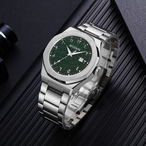 Reloj de Cuarzo de Acero Inoxidable Sólido para Hombre, Caja Octogonal, Reloj de Pulsera de Negocios, Esfera Árabe, Personaliza con tu Logotipo - Product Image 4