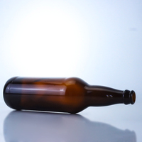 Bouteille en verre ambré vide pour boissons, standard 330 ml 500 ml, fourniture directe d'usine