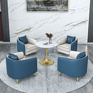 <b>Hotel</b> <b>Sofa</b> Set Fabric Metal Frame Durable Commercial Venue Lounge Furniture - Product Image 3