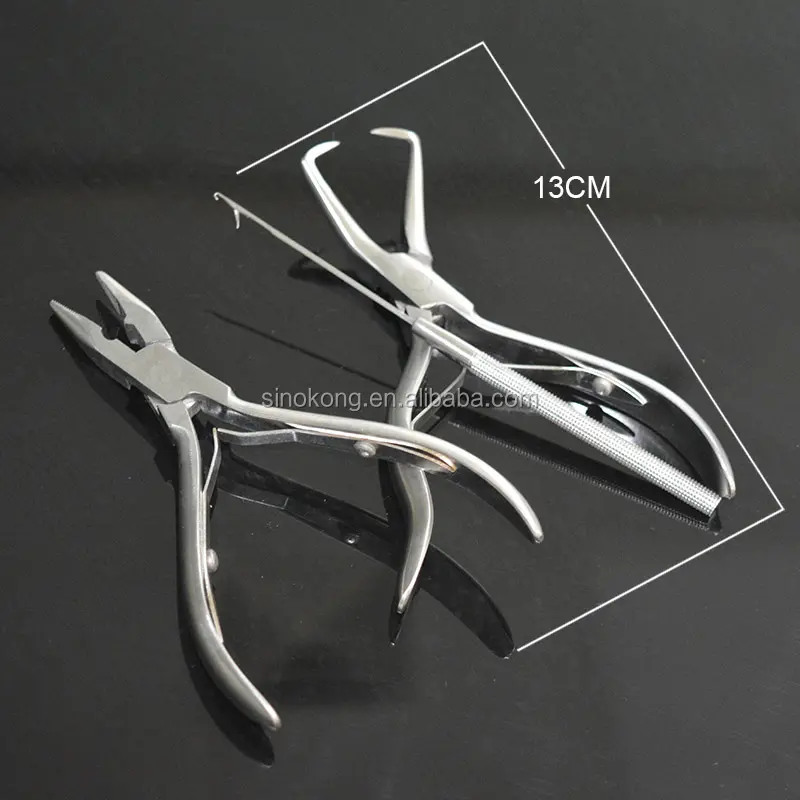 Customize stainless hair extension pliers for micro beads hair extension remover