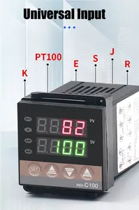 Fabricación a buen precio 96*96 PID Controlador de temperatura industrial digital Termostato de horno 220V