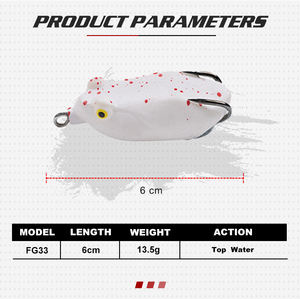 Esche <span class=keywords><strong>Artificiali</strong></span> in Silicone OEM all'Ingrosso, Esche Morbide per <span class=keywords><strong>Pesca</strong></span> di Superficie a Forma di Rana <span class=keywords><strong>con</strong></span> Coda Lunga - Product Image 2
