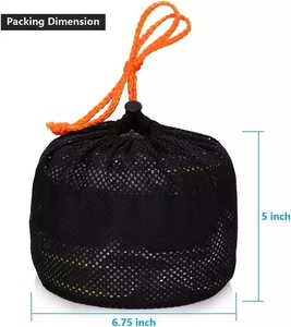 <span class=keywords><strong>Set</strong></span> di attrezzi da cucina per pentole da campeggio portatile all'aperto per 2-3 persone - Product Image 4