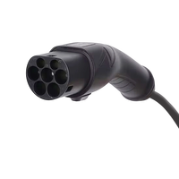 Câble de recharge pour véhicule électrique 16A 11KW T2-GB 3P 5m, connecteur EV double prise pour la maison et les stations de recharge publiques