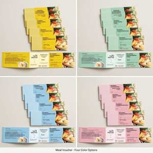 <span class=keywords><strong>Buoni</strong></span> Colazione Personalizzati, Biglietti Buffet, Tessere Mensa, Stampa Offset su Carta Patinata Personalizzabile - Product Image 2