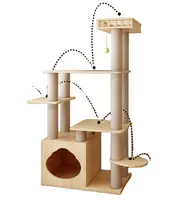 Struttura rampicante in legno dal Design moderno alla moda, albero e tiragraffi per attività di gatti piccoli