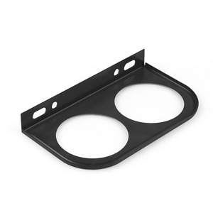 Base de Soporte Metálica de 2 Orificios para Modificación de Automóviles, Panel de Montaje de Doble Orificio de 52 mm, Kits de Panel de Marco de Tablero de 2-1/16 Pulgadas - Product Image 3