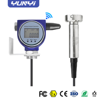 Yunyi Laguna de aguas residuales Sensor de nivel inalámbrico No obstruye el área remota con energía solar LCD