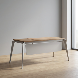 Nouvelle Arrivée Bureau d'Ordinateur Exécutif Moderne et Durable ARSU en Panneau de Particules Mélaminé avec Pieds Métalliques, Poste de Travail Commercial Optionnel - Product Image 3