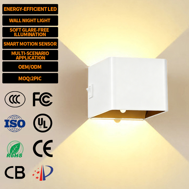 2200Mah Cordless White Black Wood Grain Bedroom Living Room Stair Hallway Modern ABS Led Wall Lamp Rechargeable Indoor Light