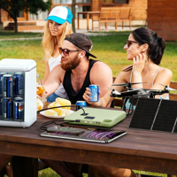 Station d'alimentation portable compacte 200W 175.2Wh, alimentation solaire avec lampe torche LED pour le camping et la randonnée en plein air