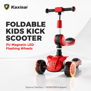 Patinete <span class=keywords><strong>Infantil</strong></span> Plegable de 3 Ruedas, Directo de Fábrica, Gran Stock, Entrega Rápida, Ajustable con Ruedas Luminosas - Product Image 1