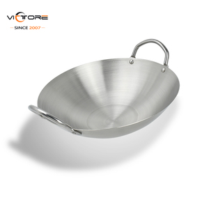<span class=keywords><strong>Wok</strong></span> en acier inoxydable écologique, différentes tailles, <span class=keywords><strong>wok</strong></span> de cuisson, <span class=keywords><strong>wok</strong></span> à double poignée pour la cuisine - Product Image 4