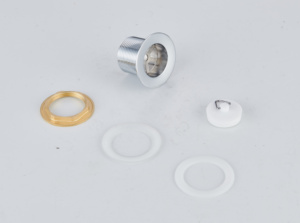 Scarico per Lavabo da Bagno Hofen G1 1/4\" in Ottone con Tappo in Gomma, Previene l'Intasamento, Facile da Usare - Product Image 5