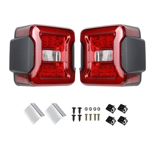 Red Led <span class=keywords><strong>Tail</strong></span> Lights Phía Sau Phanh Bật Đèn Tín Hiệu Cho <span class=keywords><strong>Jeep</strong></span> Wrangler Jk 2007 2008-2017 - Product Image 3