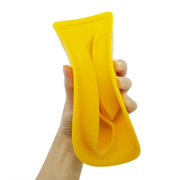 Assiette à ventouse pour bébé réutilisable, design mignon de canard personnalisé, sans BPA, en silicone de qualité alimentaire, écologique, lavable au lave-vaisselle, pour enfants