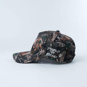 Gorra de Béisbol Personalizada de 5 Paneles con Patrón de Camuflaje, Estructurada, para Golf al Aire Libre, con Logotipos Bordados, Unisex - Product Image 3