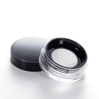 Pot vide en acrylique transparent de 15g pour poudre libre, boîte de rangement en plastique pour poudre minérale et poudre fixatrice, emballage cosmétique