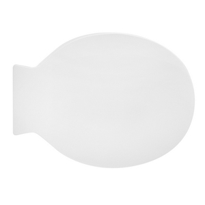 Asiento de inodoro para Astra Pantheon, blanco, con bisagras de lazo, 53 cm de largo, 38 cm de ancho - Product Image 1