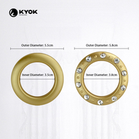 KYOK – rideau à œillets en plastique, anneau de rideau rond Durable pour accessoires de rideau, vente en gros