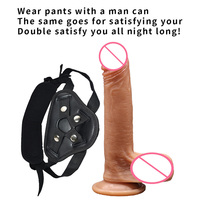 Delove Sexspielzeug für Männer und Frauen Realistischer Japanischer Ganzkörper-Dildo Fahrradsattel Strap-on Dildo Riesendildo