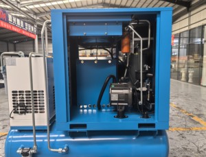 เครื่องอัดอากาศแบบสกรูออลอินวัน 7.5kw 11kw 15kw 22kw 30hp ทำงานที่แรงดัน 8 บาร์ 10 บาร์ 13 บาร์ 16 บาร์ พร้อมเครื่องทำลมแห้ง - Product Image 3