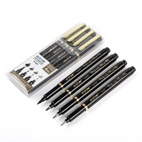 Gxin G-625-4 marqueurs de calligraphie avec logo personnalisé vente en gros ensemble de stylos de calligraphie résistants à la décoloration pour lettrage et dessin